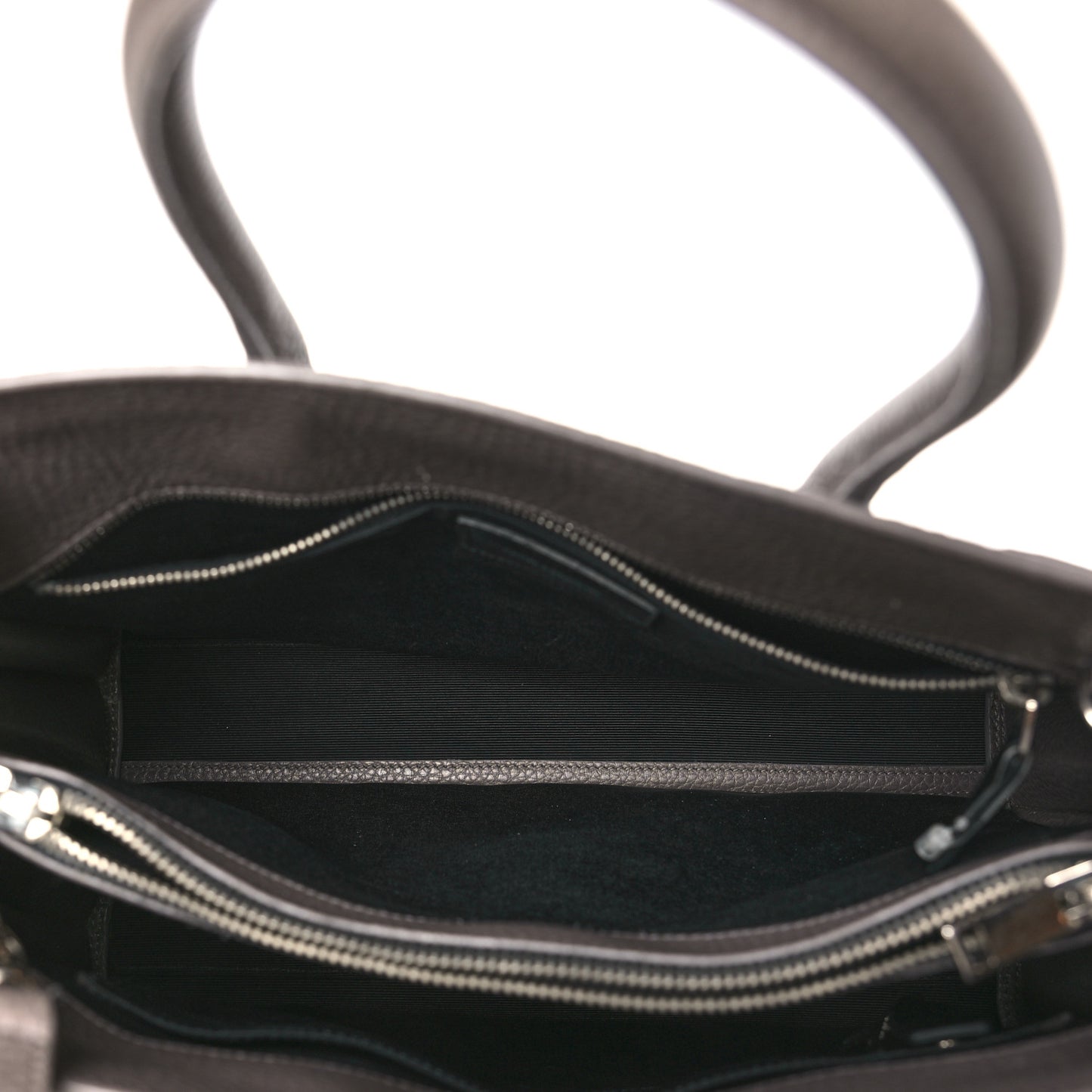 Grained Calfskin Small Sac De Jour Dark Anthracite