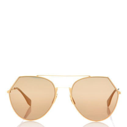 Fendi Metal Geometric Sunglasses FF 0194/S Gold 2 of 7