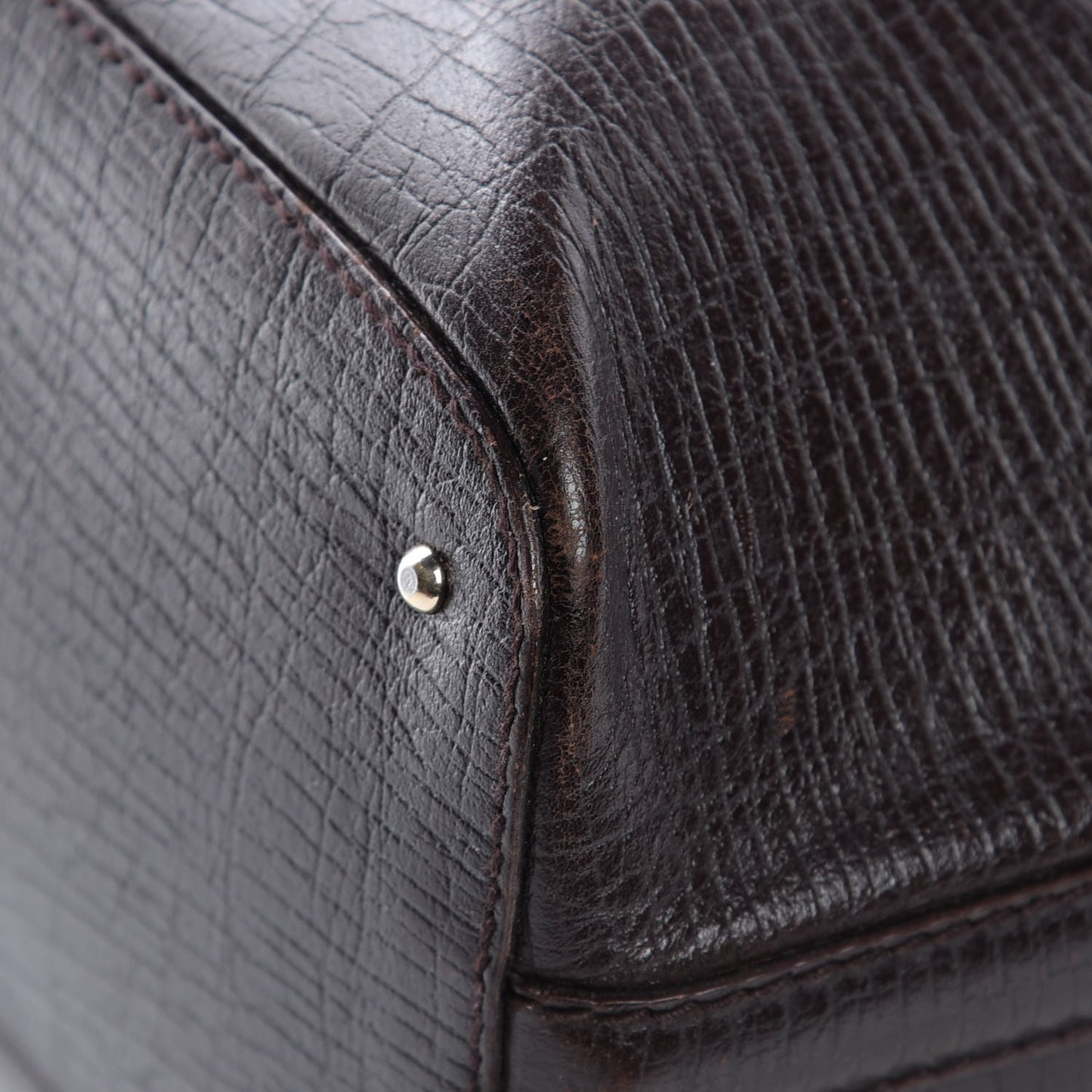 Monogram Medium Hasler Tote Dark Brown