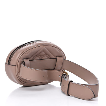 Gucci Calfskin Matelasse GG Marmont Belt Bag 85 34 Porcelain Rose 3 of 12