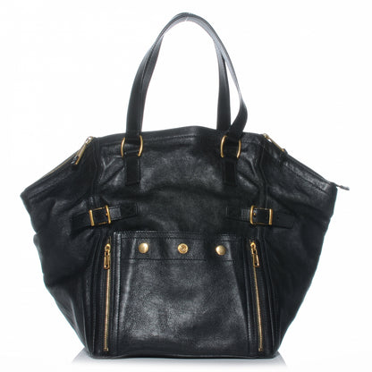 Saint Laurent Leather Large Downtown Tote Black 1 of 7