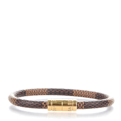 Louis Vuitton Damier Ebene Keep It Bracelet 17 1 of 4