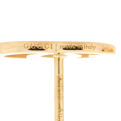 Gucci 18K Yellow Gold GG Tissue Stud Earrings 5 of 6