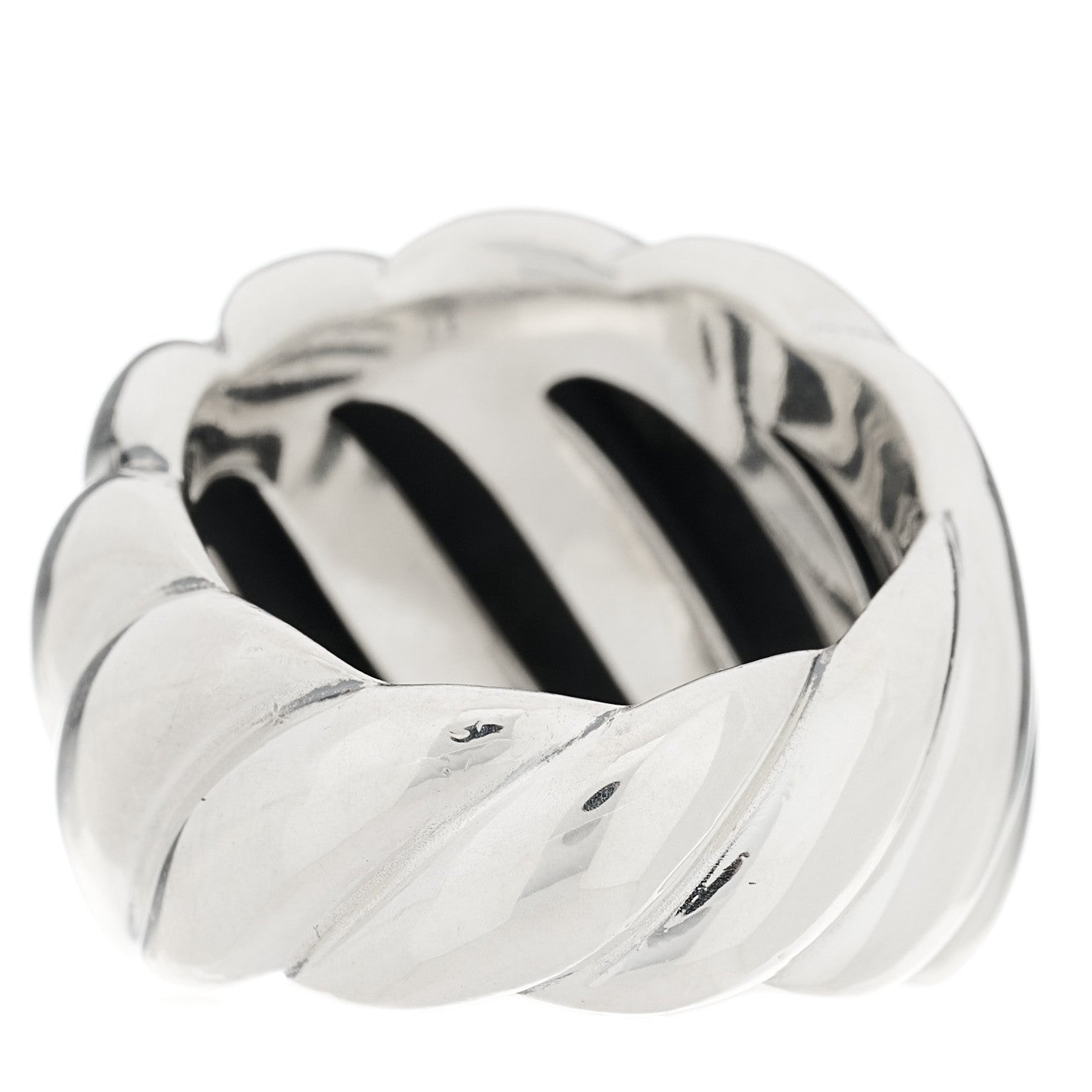 Sterling Silver Sculpted Cable Ring 52 6