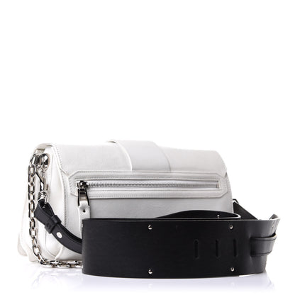 Versace Goatskin Large Stardvst Shoulder Bag White Black 4 of 15