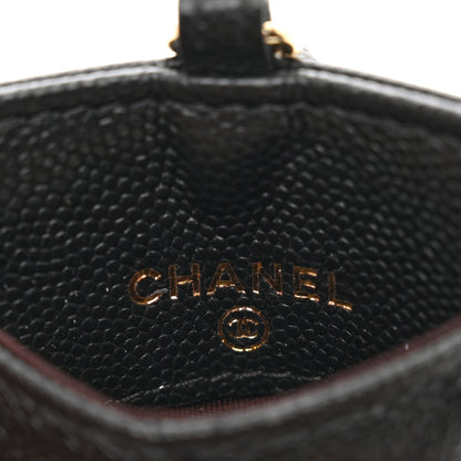 Chanel Caviar Quilted Card Holder On Chain Black 6 of 8