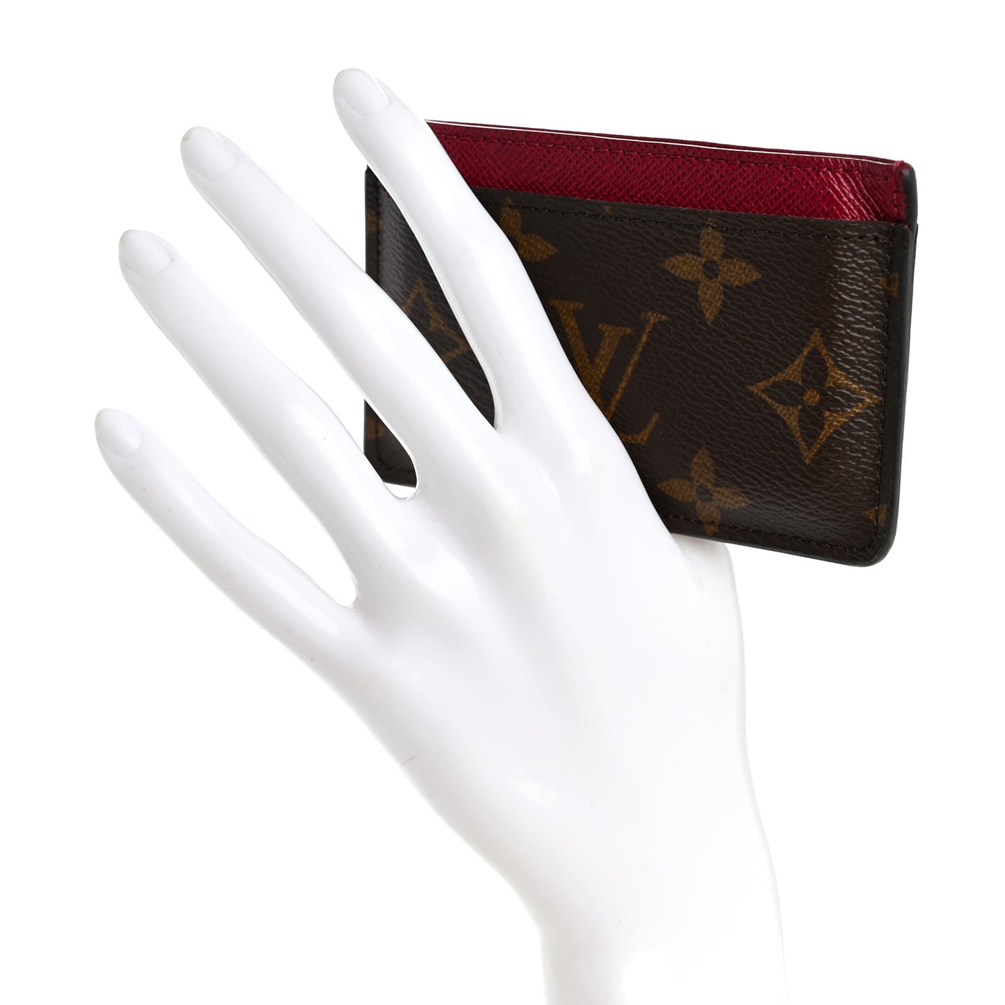 Monogram Card Holder Fuchsia