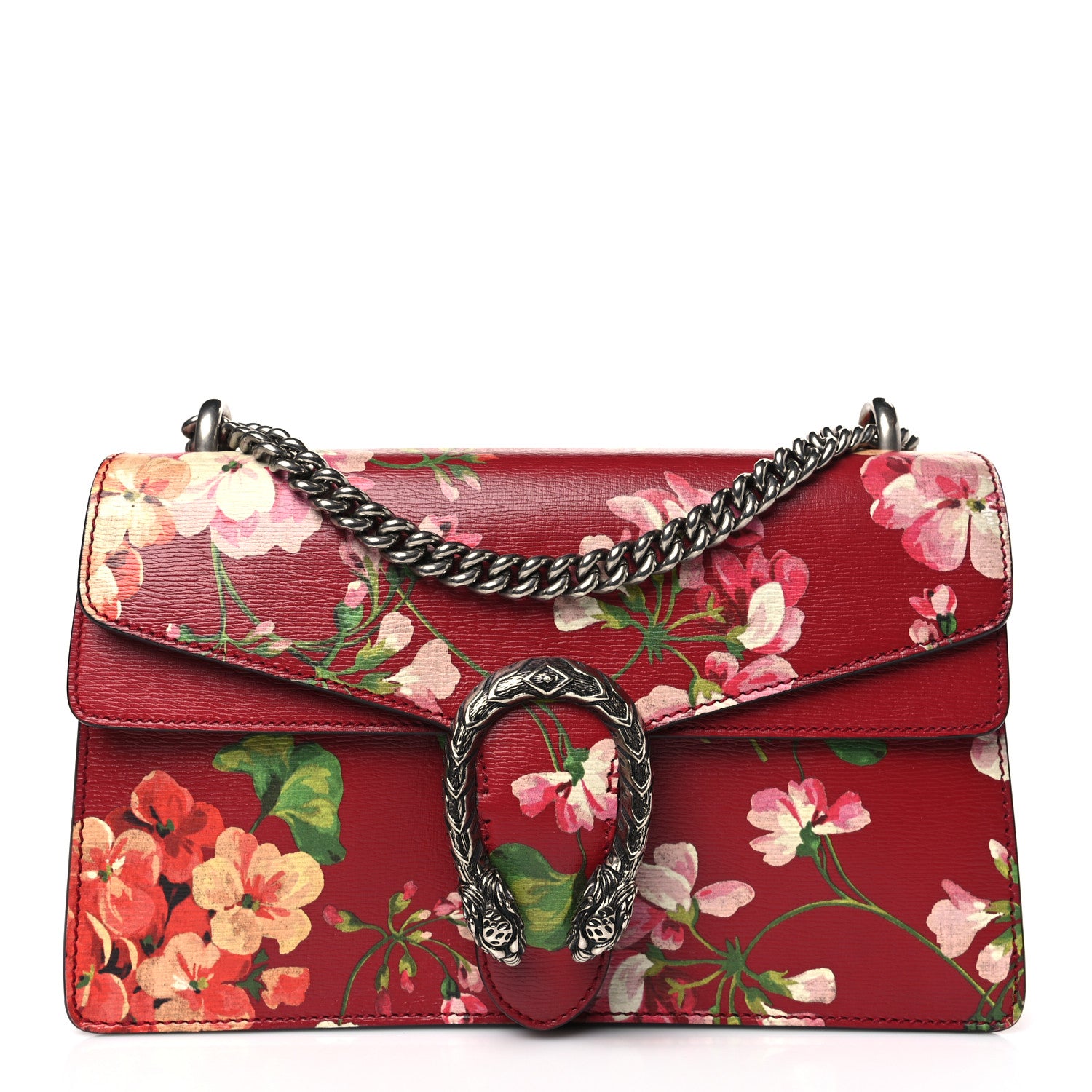 Gucci Calfskin Blooms Print Small Dionysus Shoulder Bag Romantic Cherry Multicolor 1 of 10