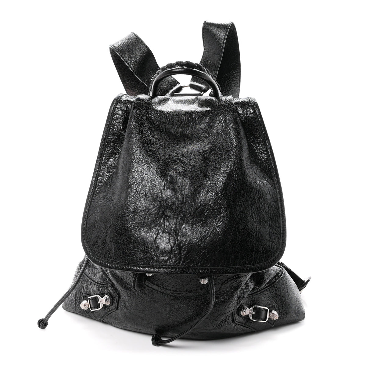 Agneau Giant 12 Silver Hardware S Traveler Backpack Black