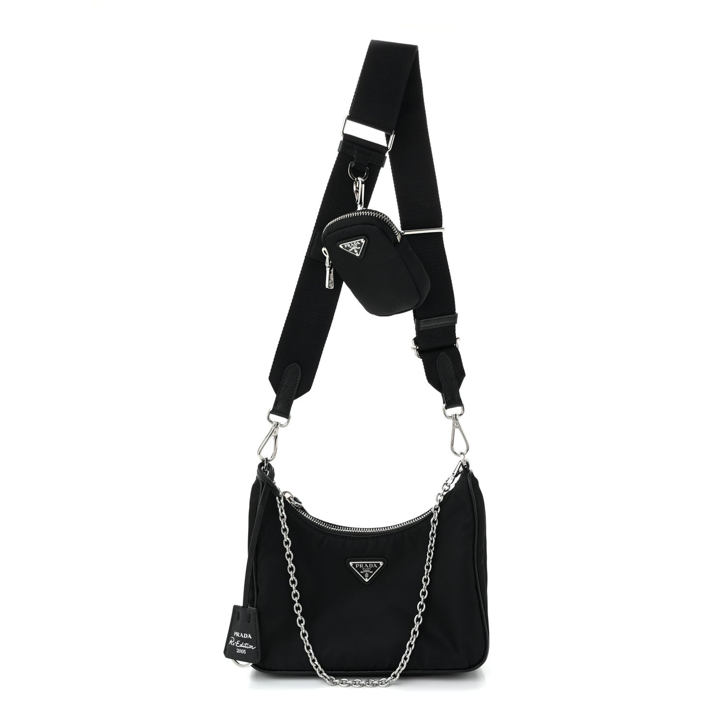 Nylon Re-Edition 2005 Shoulder Bag Black