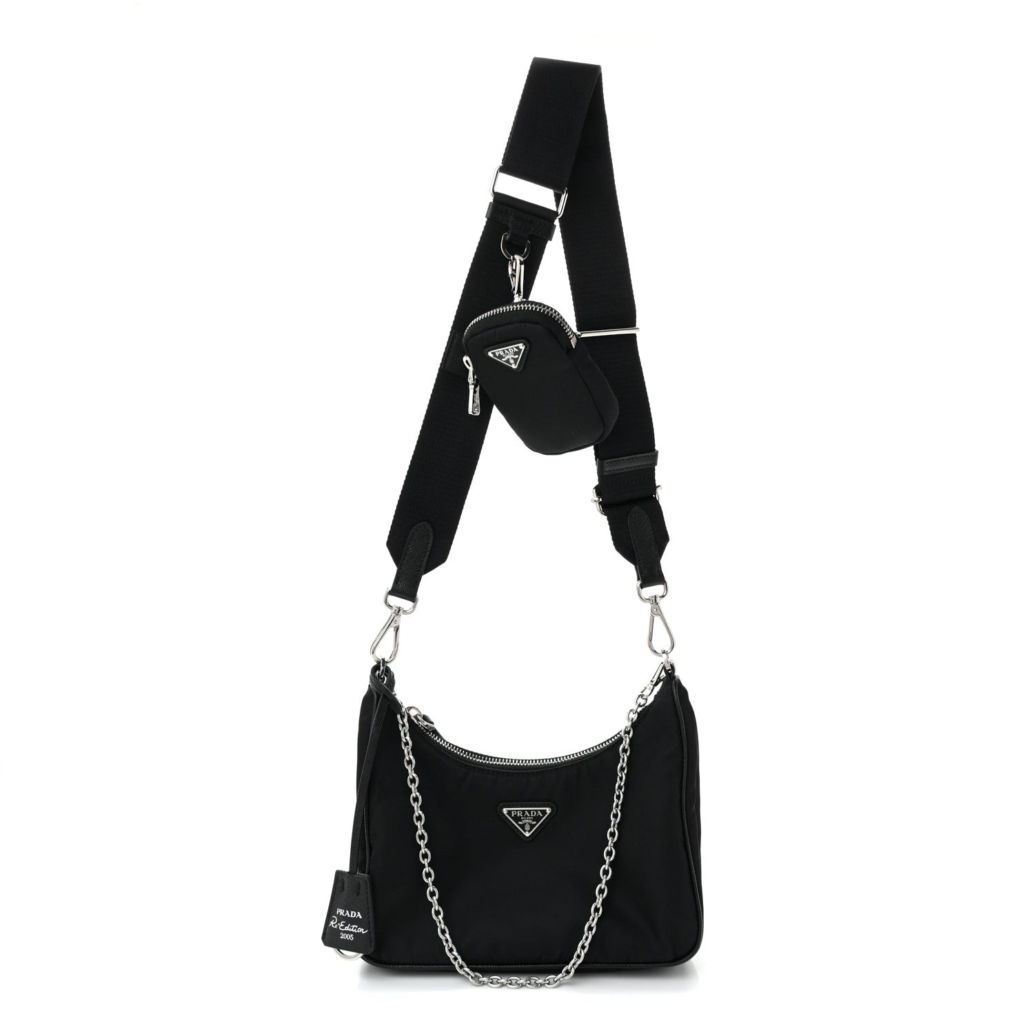 Prada Nylon Re-Edition 2005 Shoulder Bag Black 1 of 12