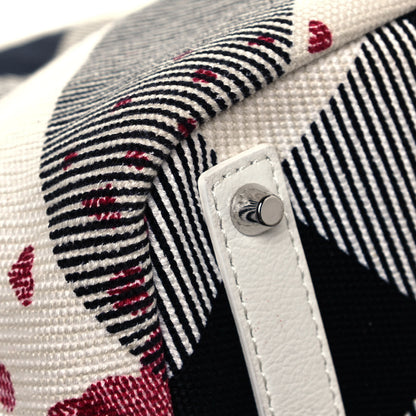 Burberry Canvas Confetti Heart Medium Cantley Tote White 7 of 20