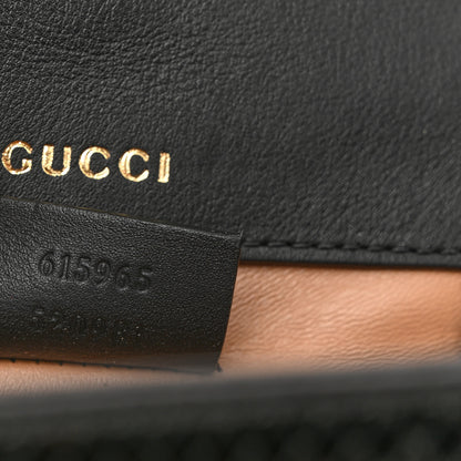 Gucci Snakeskin Mini Sylvie 1969 Messenger Bag Black 6 of 16