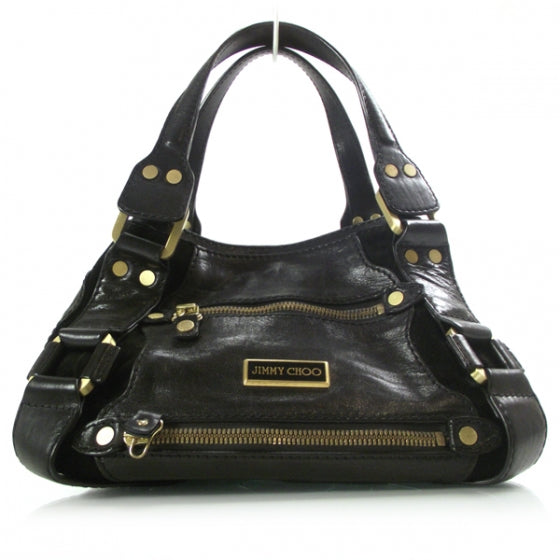 Jimmy Choo Leather Suede Mahala Black 1 of 9