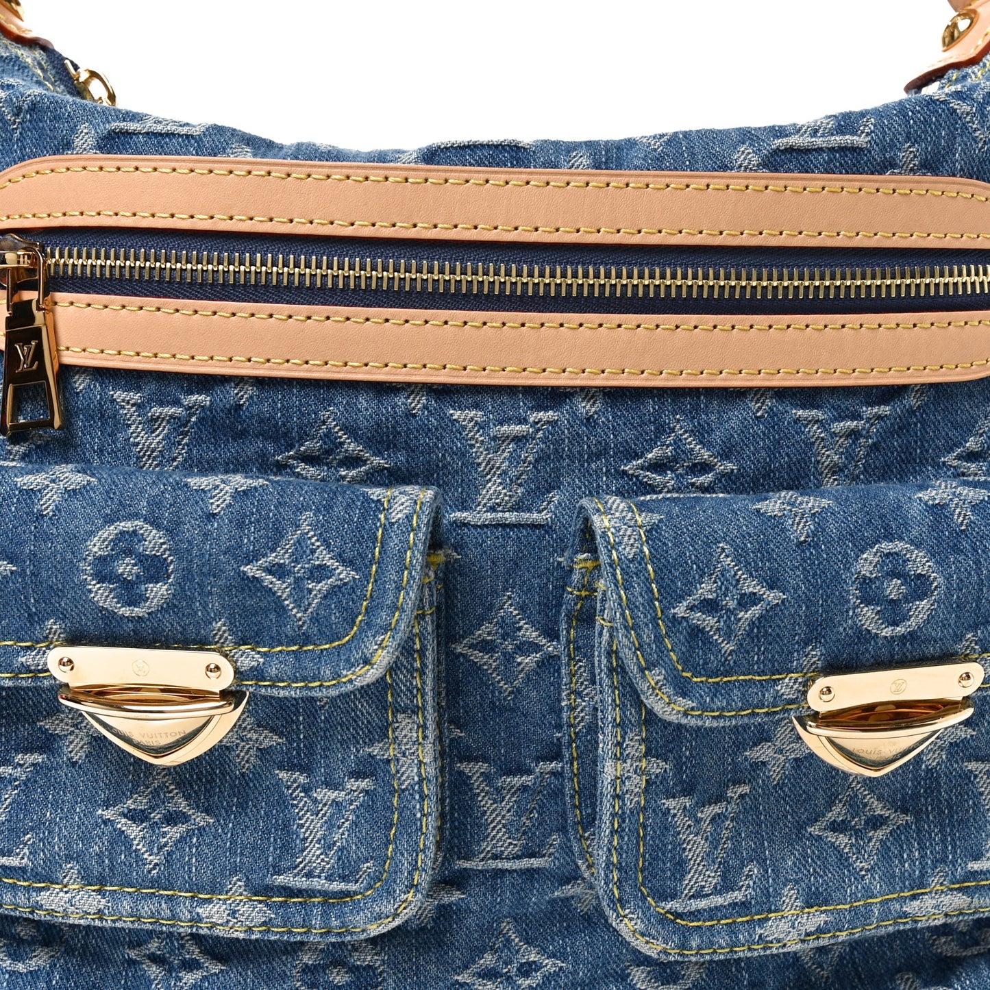 Monogram Denim Baggy NM Blue