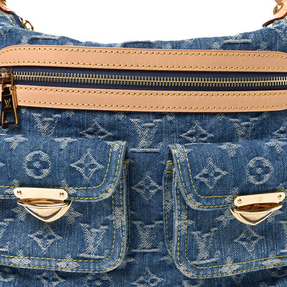 Louis Vuitton Monogram Denim Baggy NM Blue 7 of 9