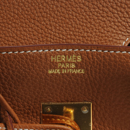 Hermes Togo Birkin 35 Gold 7 of 9