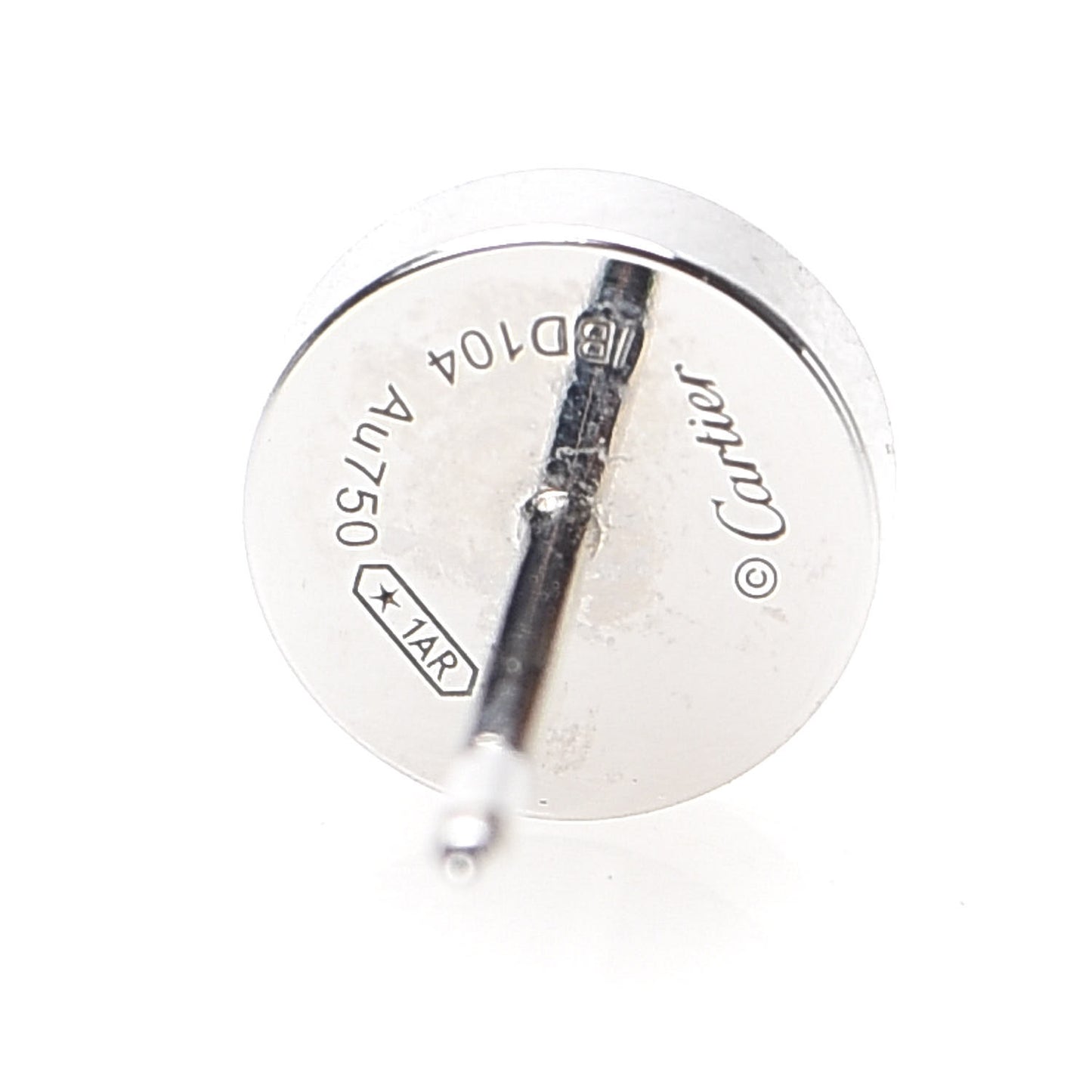 18K White Gold LOVE Earrings