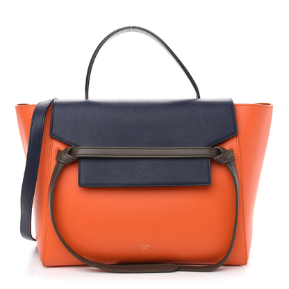 Celine Smooth Calfskin Mini Tri-Color Belt Bag Orange 1 of 10