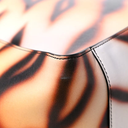 Stella McCartney Eco Alter Tiger Print Perforated Logo Tote Bag Brown Ivory 10 of 11