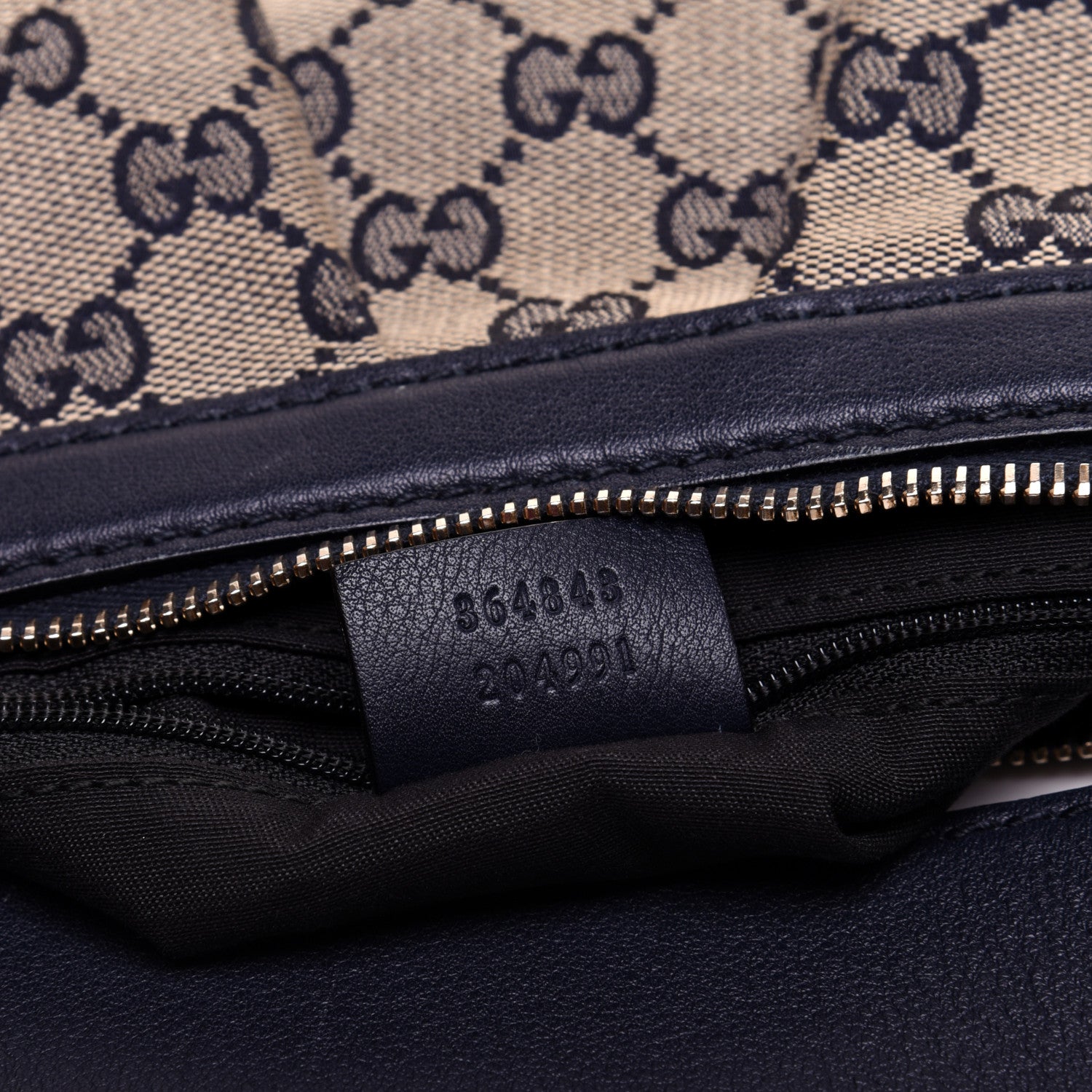 Gucci Monogram Medium Sukey Hobo Navy 9 of 14