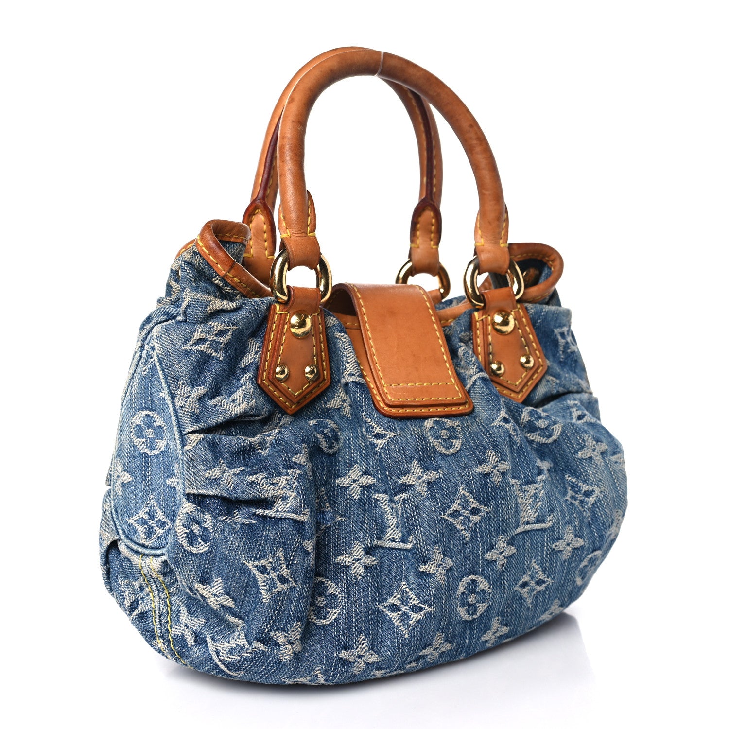 Louis Vuitton Monogram Denim Pleaty Blue 2 of 9