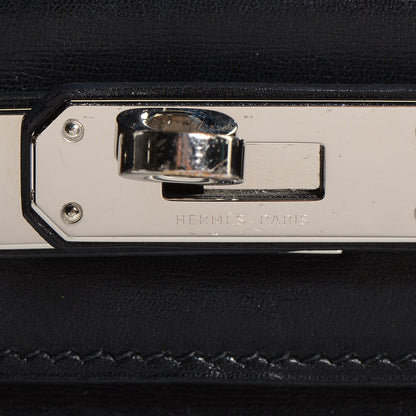 Hermes Box Kelly Cut Clutch Black 10 of 13