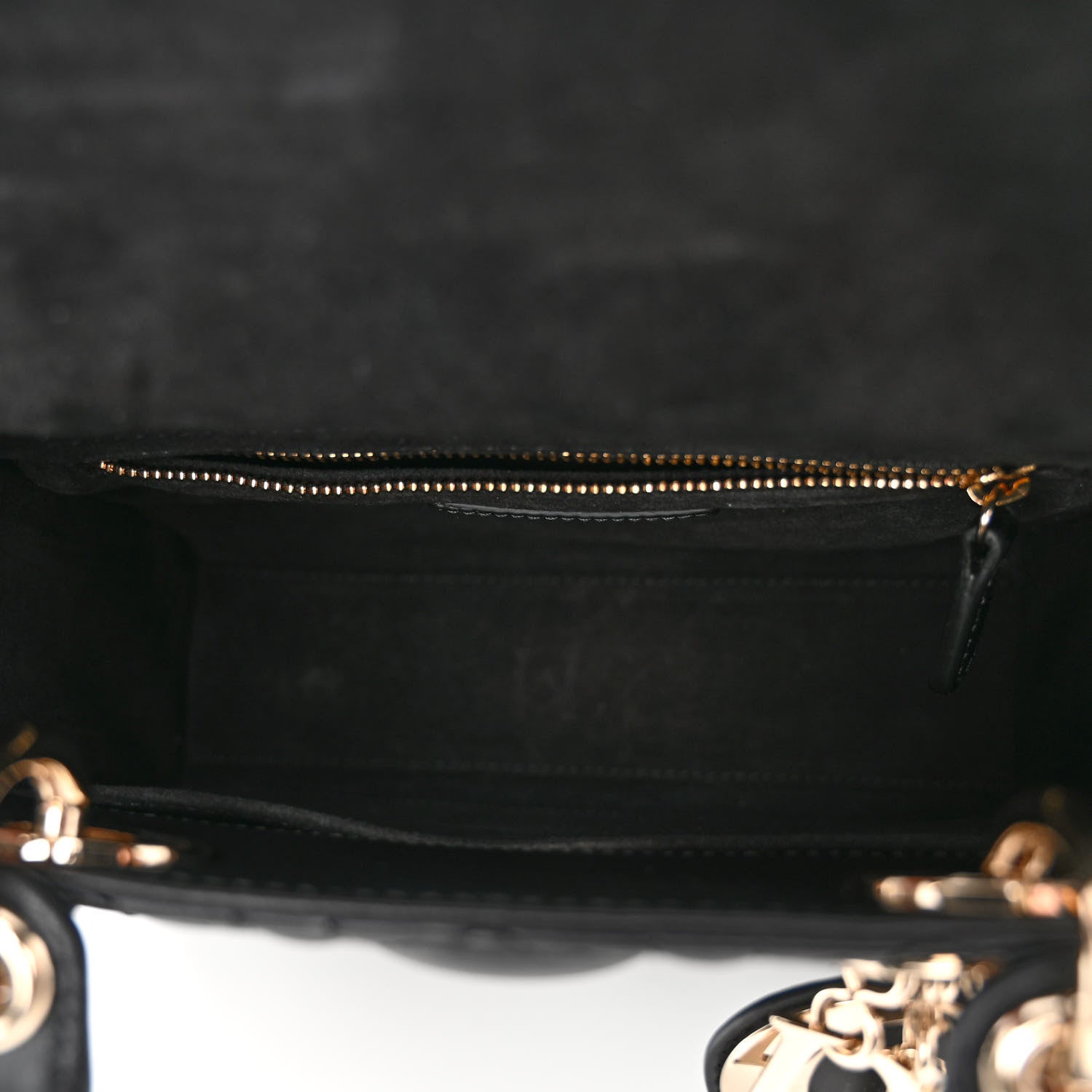 Christian Dior CHRISTIAN DIOR Lambskin Cannage Small My ABCDior Lady Dior Black 4 of 8