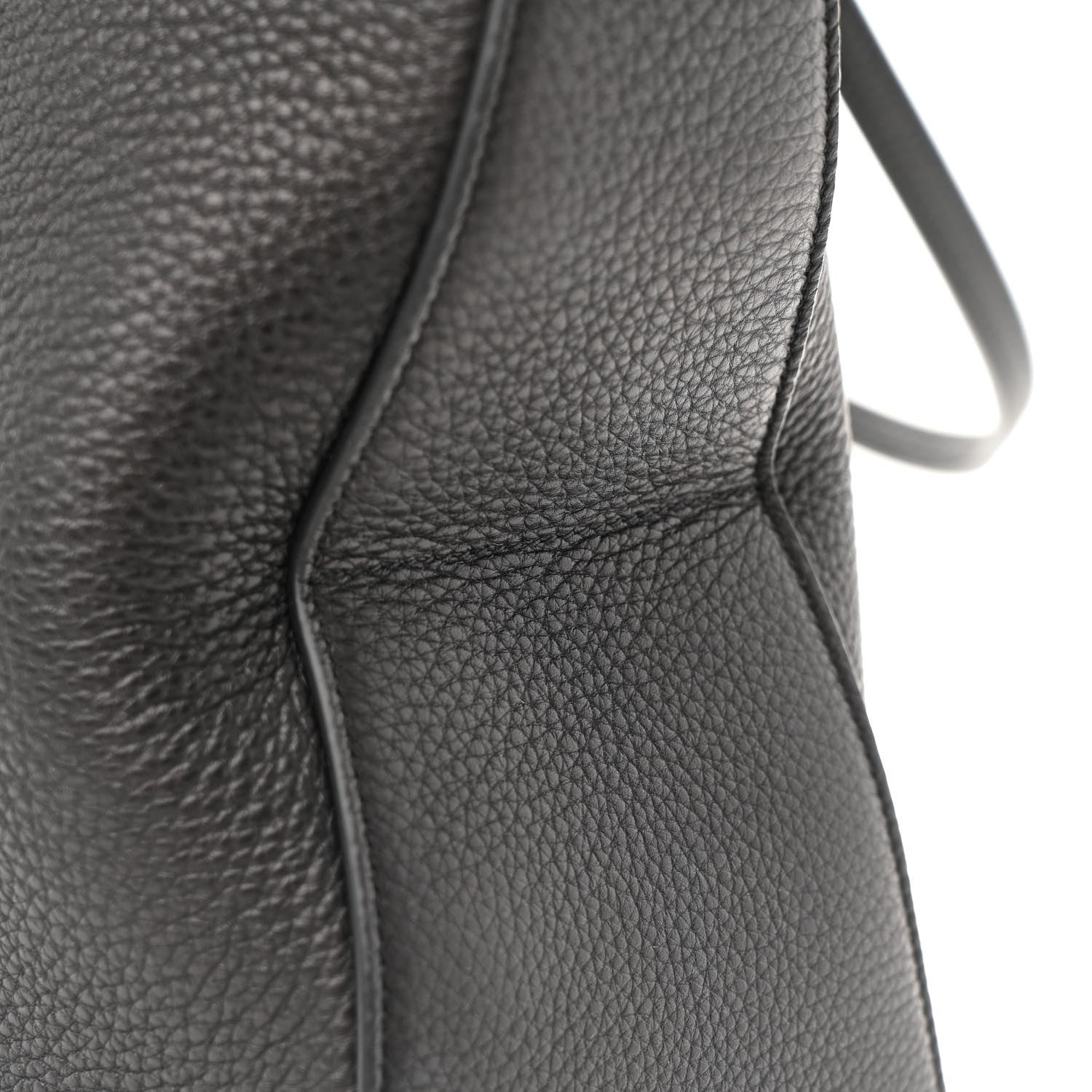 Salvatore Ferragamo Grained Calfskin Medium Star Tote Black 14 of 14