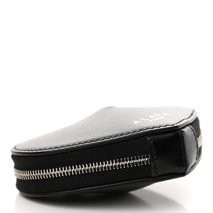 Alaia Buffed Calfskin Le Coeur Mini Coin Pouch Black 4 of 9