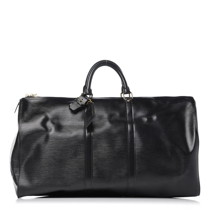 Louis Vuitton Epi Keepall 55 Black 1 of 10