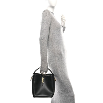 Saint Laurent Shiny Calfskin Le 37 Bucket Bag  Black 2 of 11