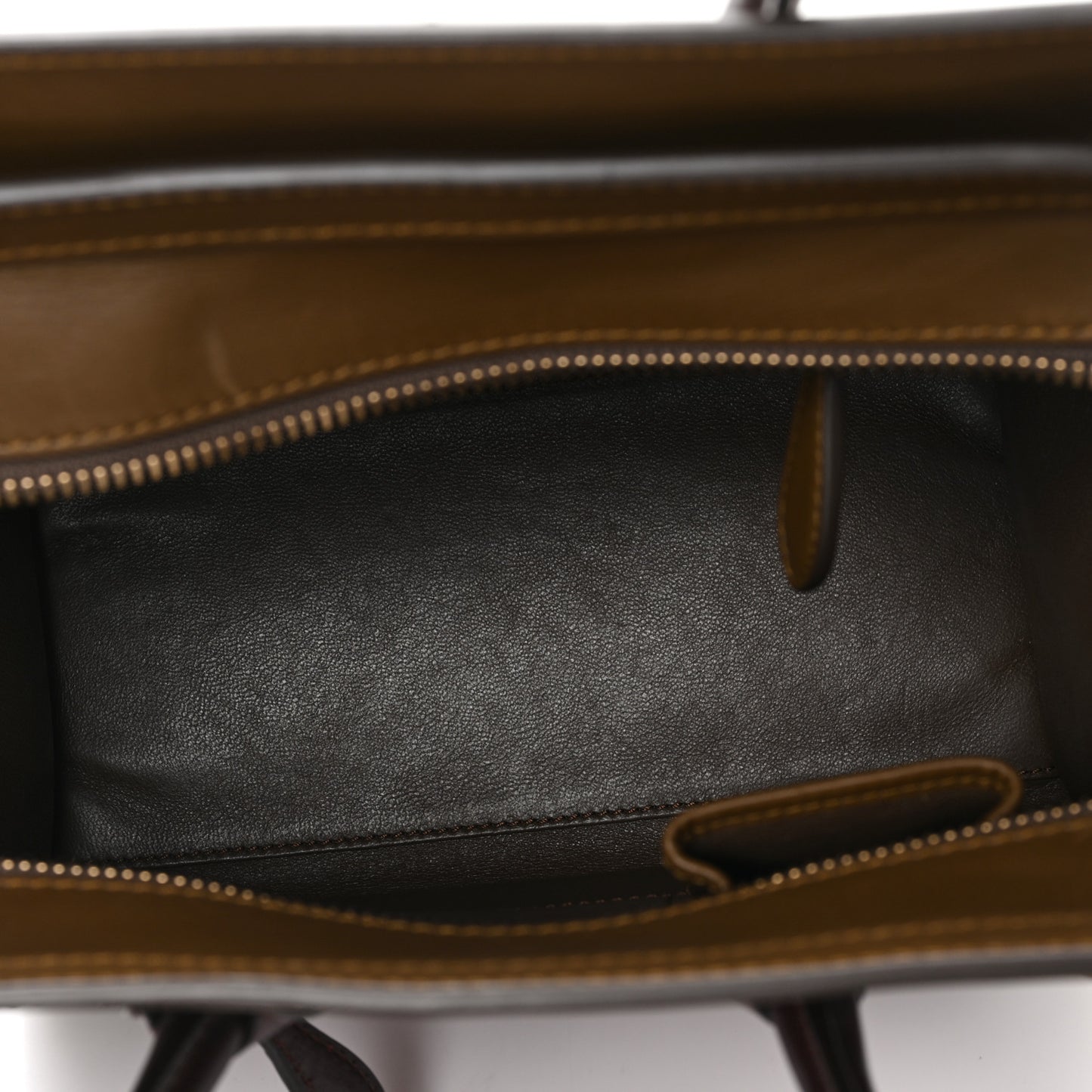 Satin Smooth Calfskin Micro Tri-Color Luggage Rust