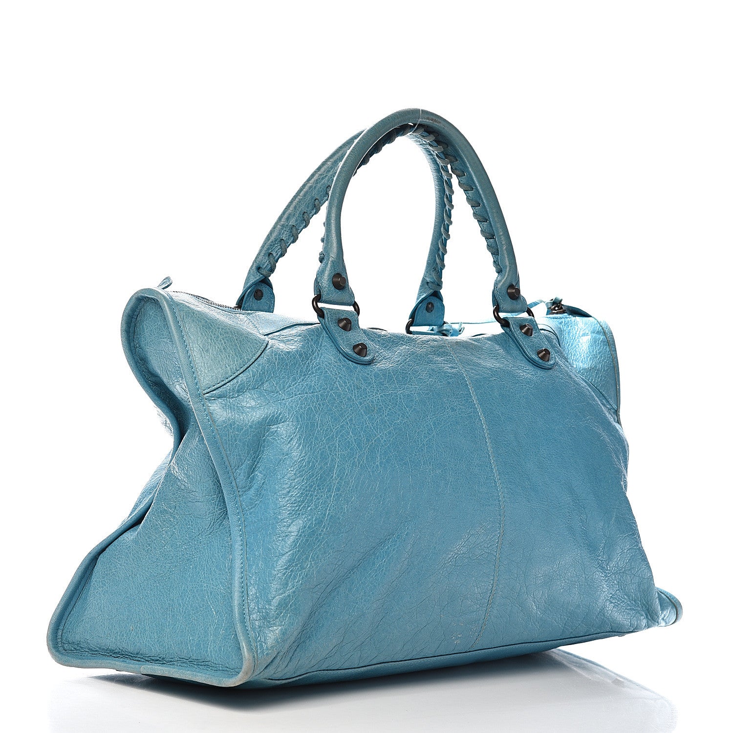 Balenciaga Agneau Classic Hardware Work Bleu Indigo 3 of 13