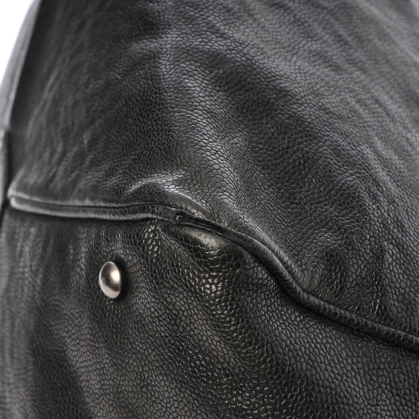 Distressed Caviar Outdoor Tote Black