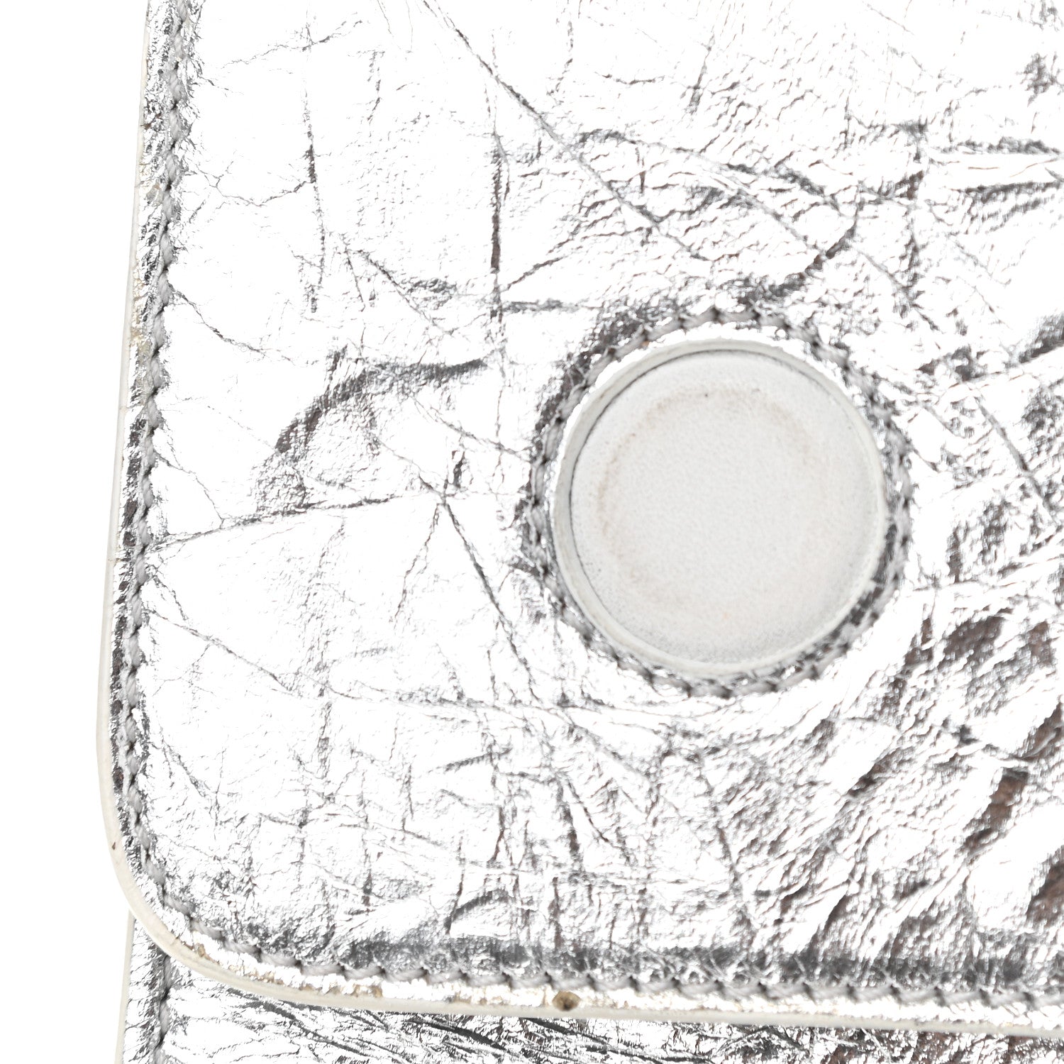 Christian Dior Metallic Calfskin Large Diorever Flap Silver 9 of 12