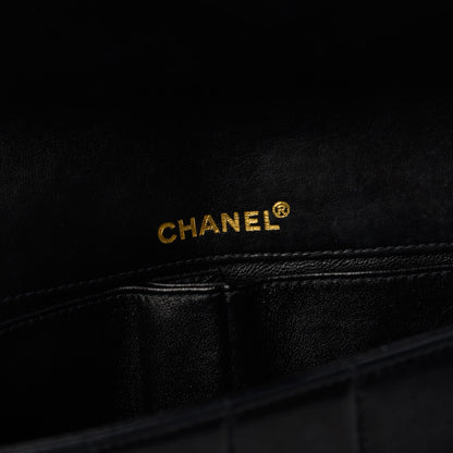Chanel Lambskin East West Chocolate Bar Flap Black 8 of 12