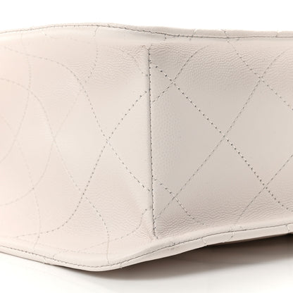 Chanel Caviar Quilted Sweet Classic Shopping Tote White 9 of 11