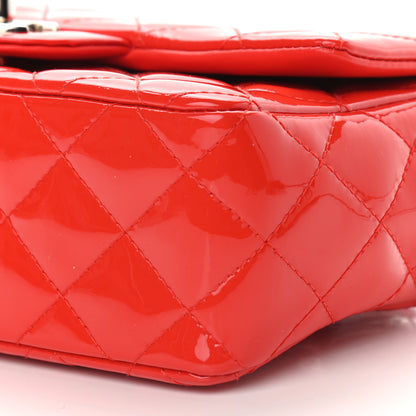 Chanel Patent Calfskin Quilted Mini Rectangular Flap Red 9 of 9