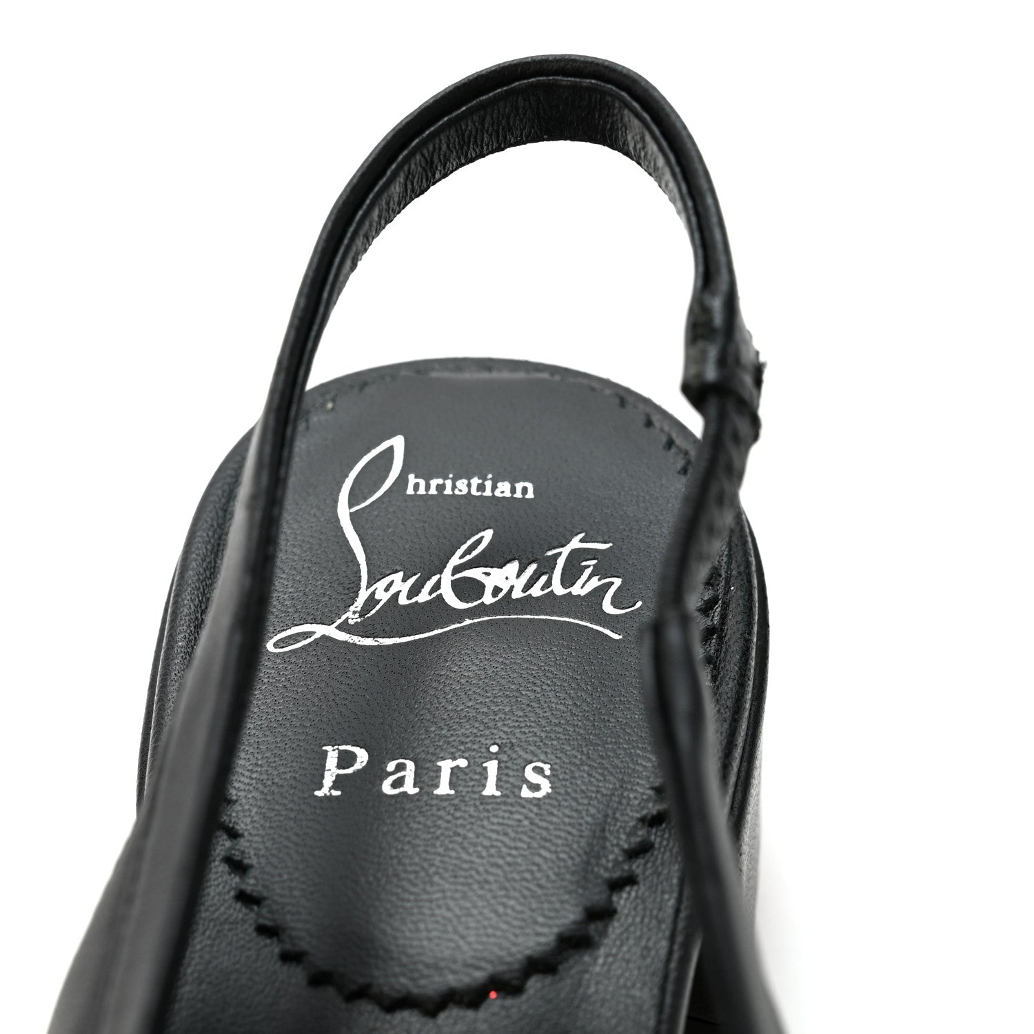 Christian Louboutin Nappa Mamaflirt 30mm Bow Sling Ballerinas 37 Black 8 of 9