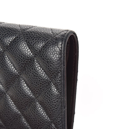 Chanel Caviar Quilted Yen Wallet Black 12 of 12