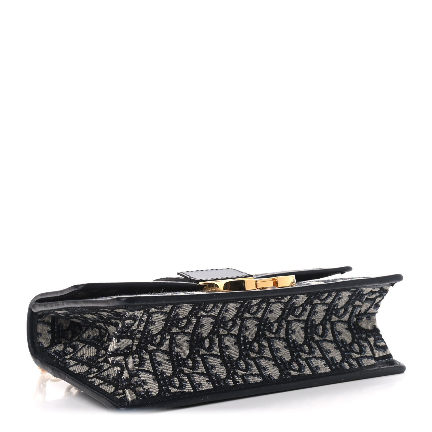 Christian Dior Oblique 30 Montaigne Chain Flap Bag Blue 4 of 8