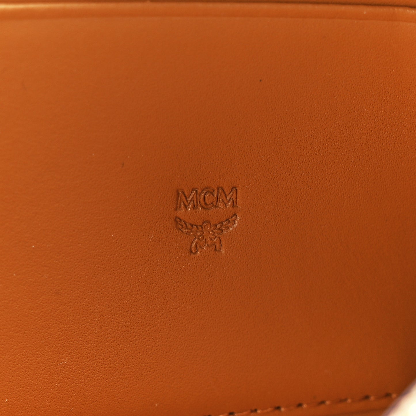 Visetos Large Zip Around Wallet Cognac
