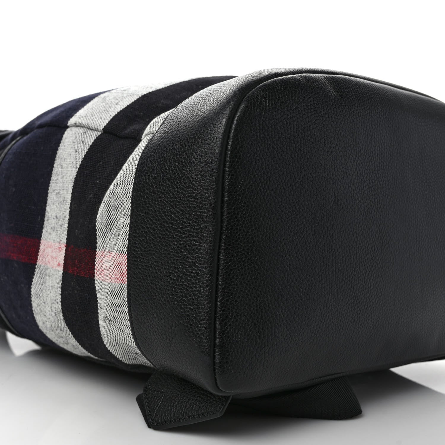 Burberry Overdyed Canvas Mega Check Drifton Backpack Black 7 of 10