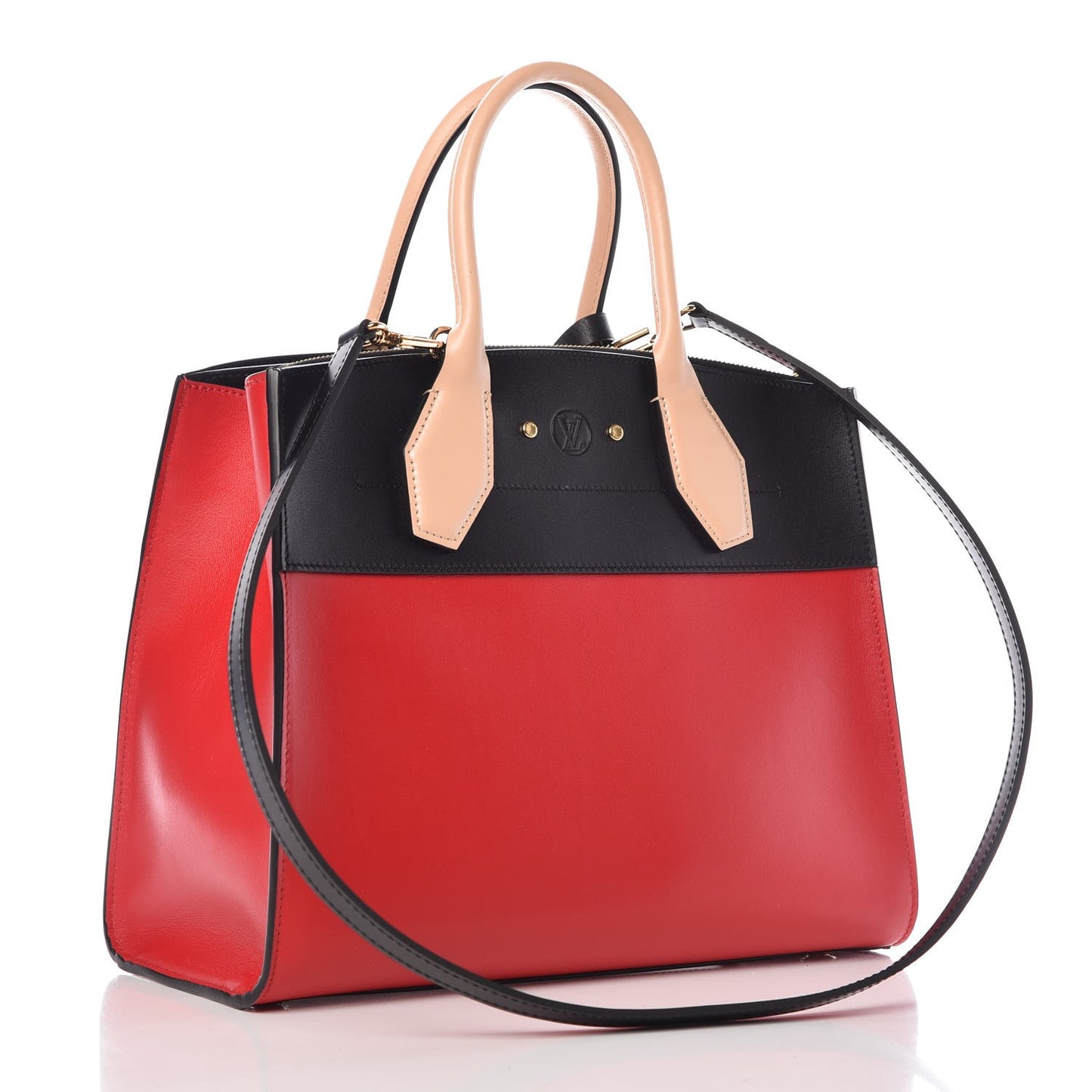 Calfskin City Steamer MM Rouge Black