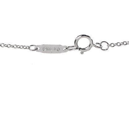 Tiffany Platinum Diamond Mini Vintage Oval Key Pendant Necklace 6 of 7