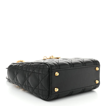 Christian Dior Lambskin Cannage Mini Lady Dior Black 4 of 10