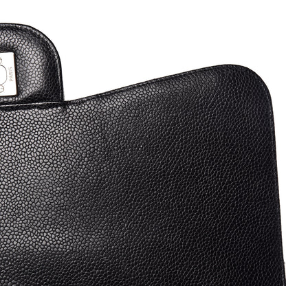 Chanel Caviar Quilted Jumbo Single Flap Black 12 of 13
