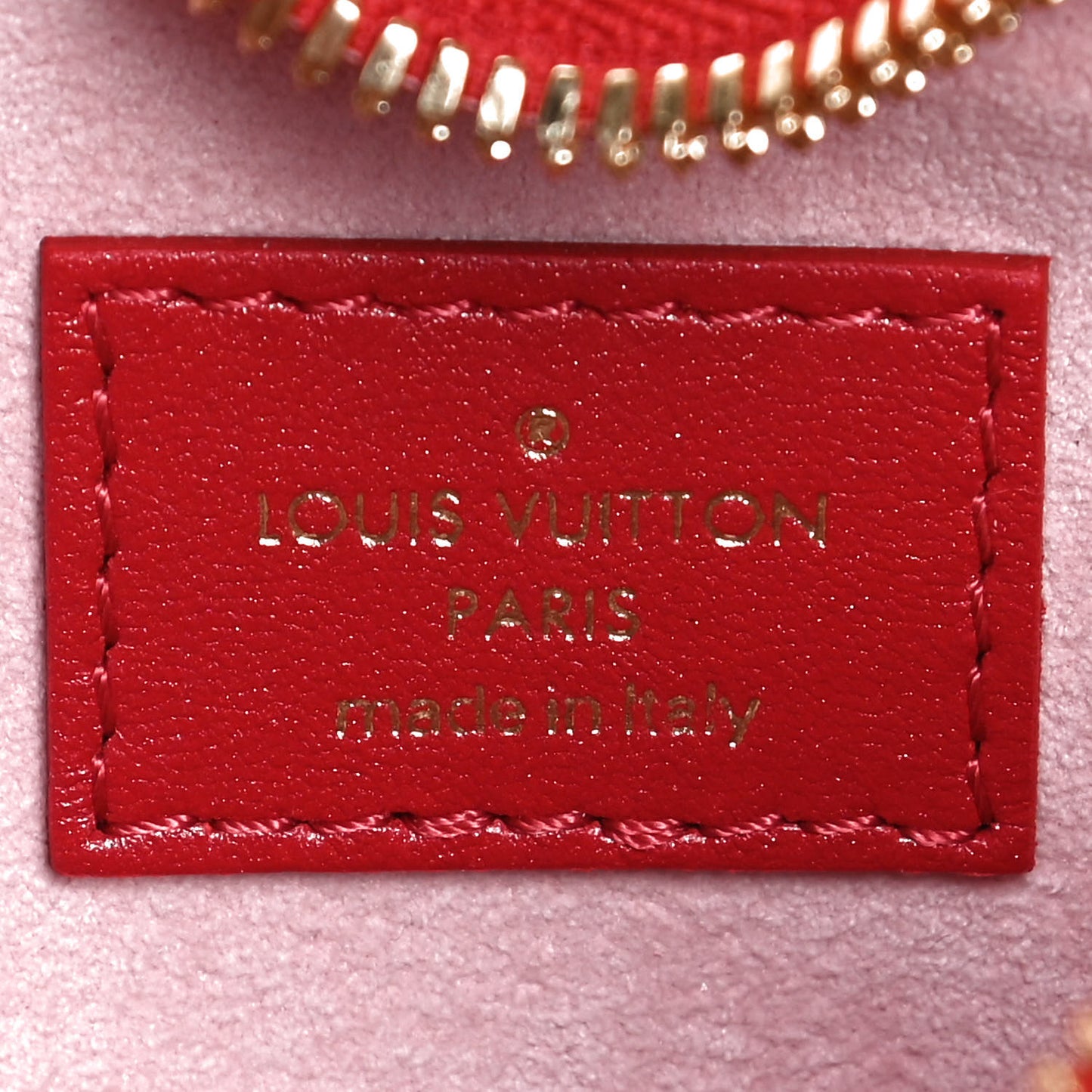 Lambskin Embossed Monogram Fall In Love Sac Coeur Heart Chain Bag Lipstick Red