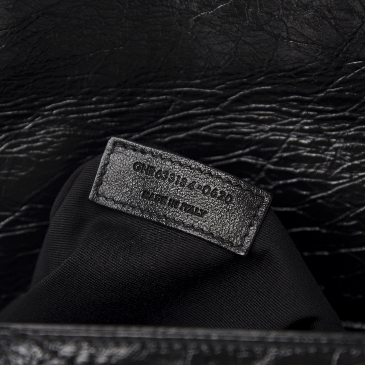 Crinkled Calfskin Matelasse Monogram Medium Niki Chain Satchel Black